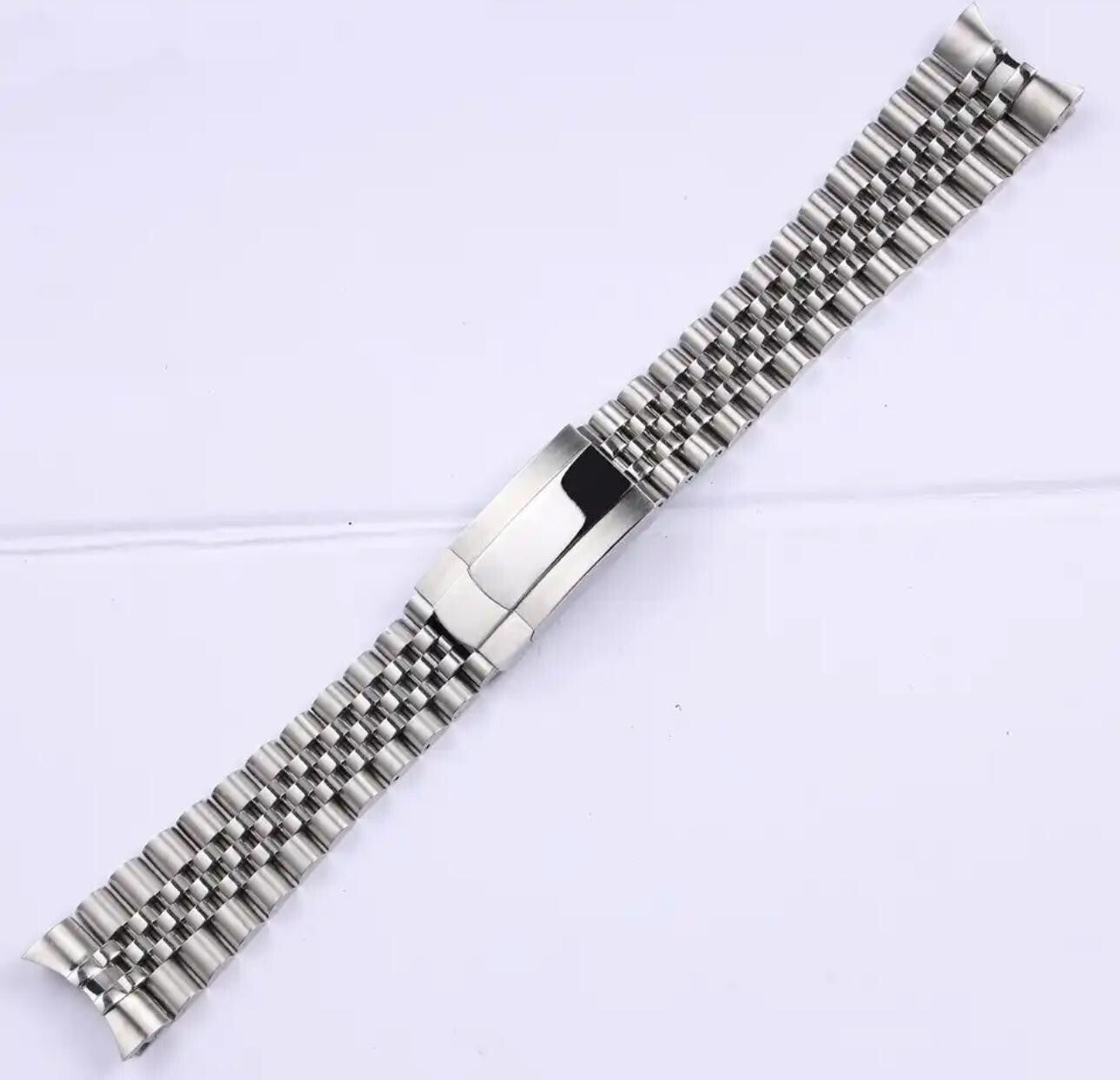 21MM 20MM JUBILEE WATCH BAND SOLID LINK FOR ROLEX DATEJUST GMT SUB HEAVY ST