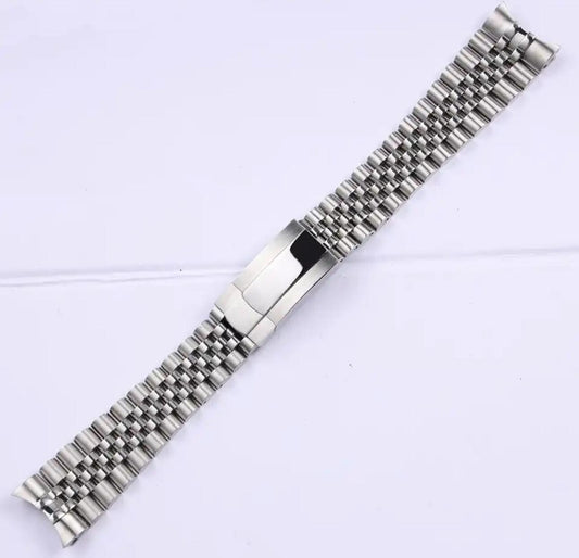 21MM 20MM JUBILEE WATCH BAND SOLID LINK FOR ROLEX DATEJUST GMT SUB HEAVY ST
