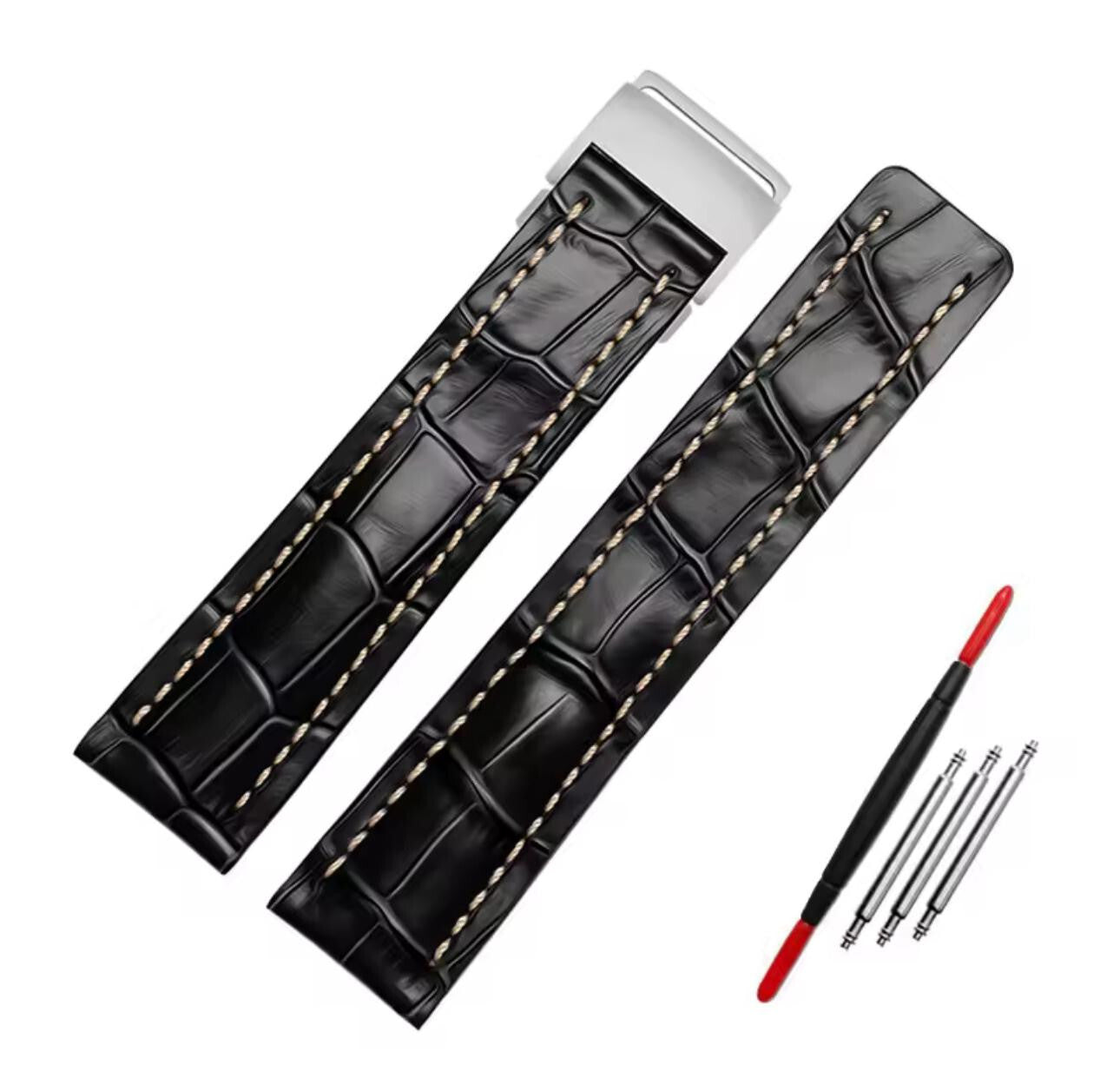 Watch Strap Band Genuine Leather Wristband For Breitling Navitimer and Avenger
