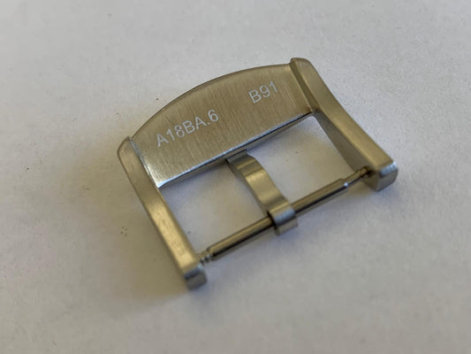 FOR 18MM Breitling BUCKLE BRUSH Stainless Steel engraved new.,.,