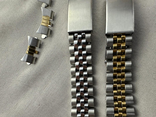 19mm 20mm  JUBILEE WATCH BAND FOR VINTAGE ROLEX DATEJUST DAYDATE PRESIDENT CROWN