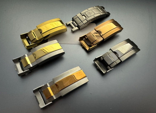 16mm Deployment Buckle Clasp Oyster For Rubber Watch Straps Fits Rolex