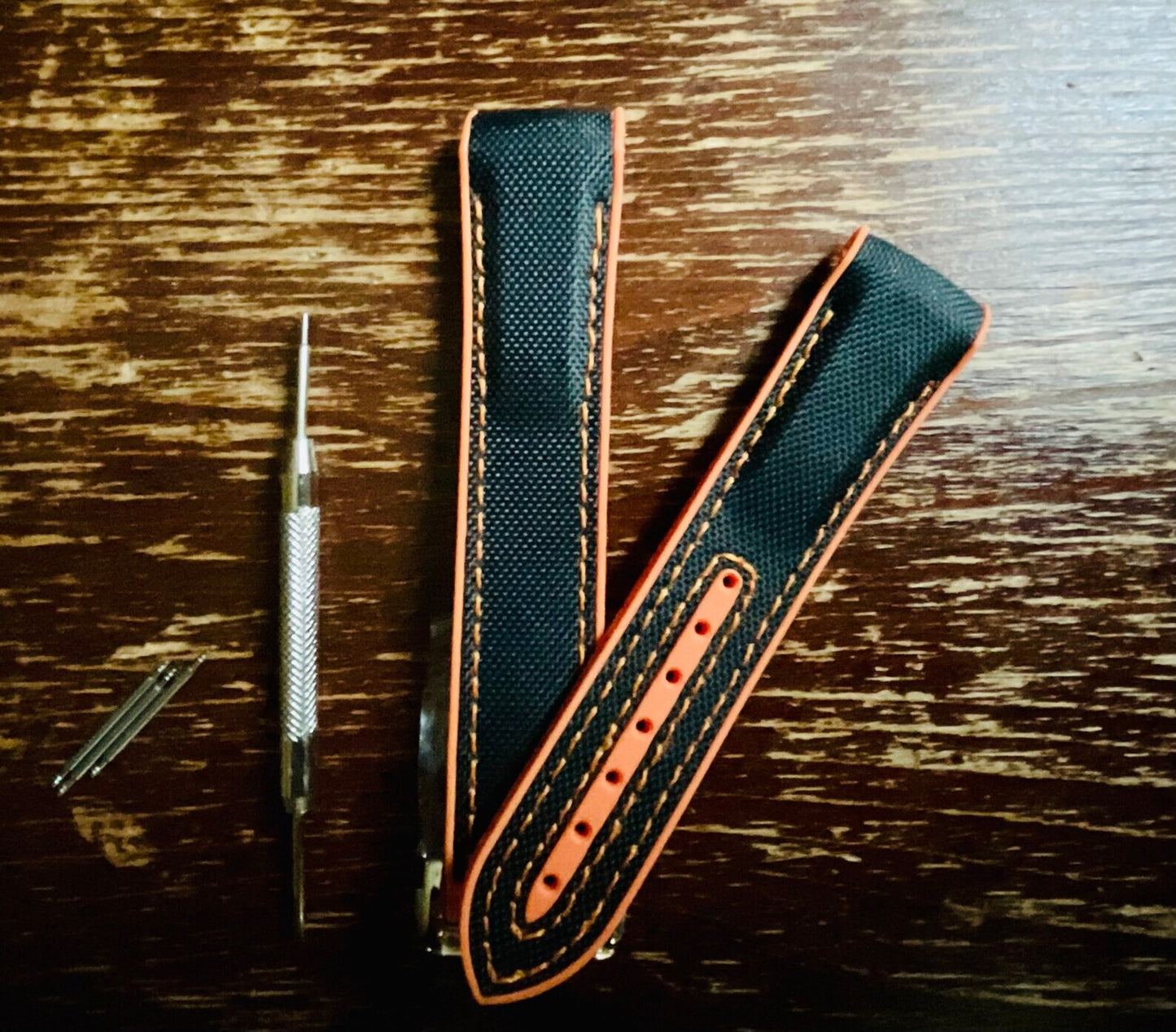20MM-22MM For Omega Speedmaster, Seamaster, Planet Ocean Rubber nylon Strap.