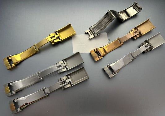 16mm Deployment Buckle Clasp Oyster For Rubber Watch Straps Fits Rolex