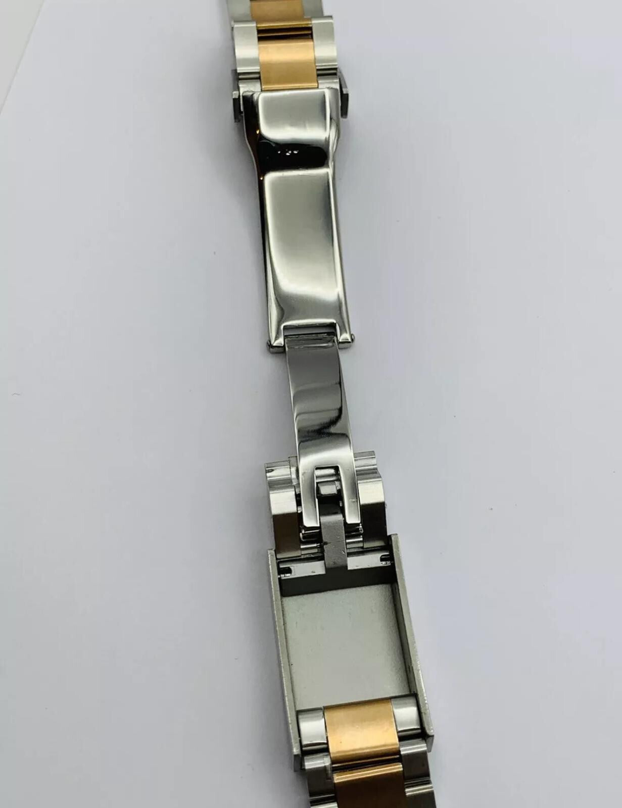20MM 21MM Oyster Watch Band Bracelet Steel and Rose Two Tones Fits For Rolex Sub