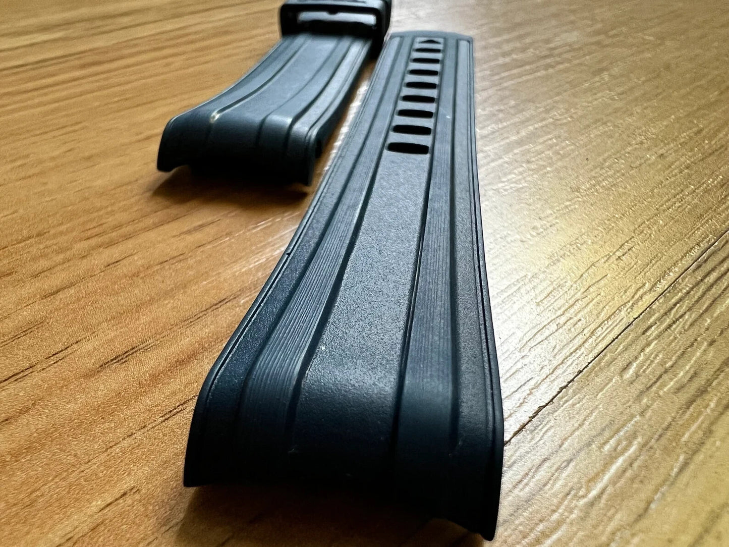 20MM SILICONE RUBBER STRAP FOR OMEGA SEAMASTER 300 42MM PRO CVZ015753 BLUE/BLACK