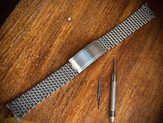 18/19/20mm Bead of Rice Solid Stainless Steel Watch Strap for Omega vintage W
