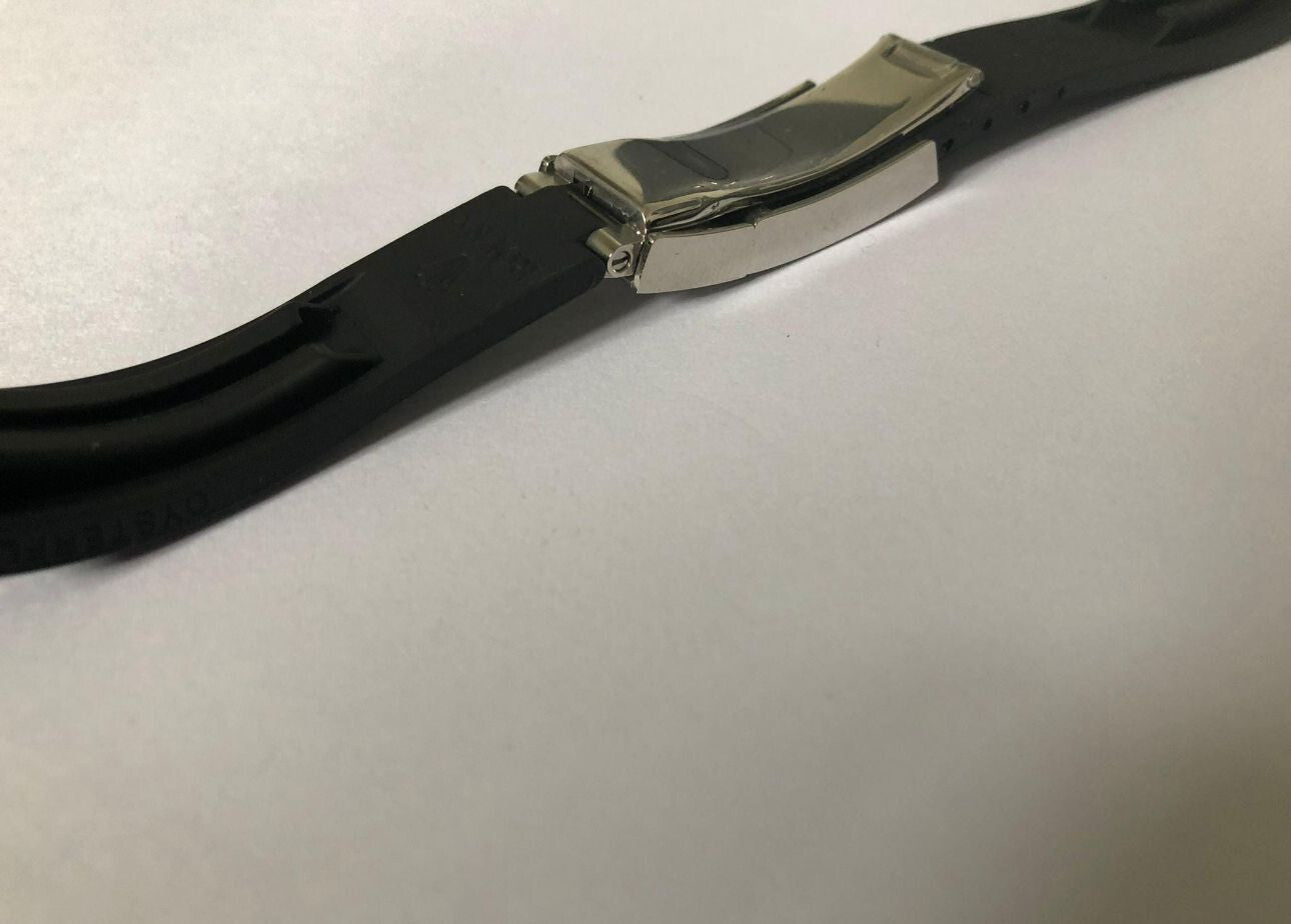 20MM 21MM OYSTERFLEX BLACK WATCH BAND FOR ROLEX,DEEPSEA,SEADWELLER,GMT,DATEJUST,