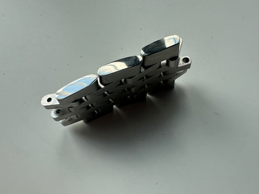 24MM FIRST 3-LINKS FOR BREITLING NAVITIMER CHRONOMATIC BRACELET 443A HI-POLISH.