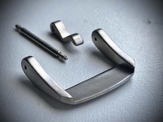 20mm 18mm Breitling Brush Matt Stainless Steel Pin Buckle, NEW